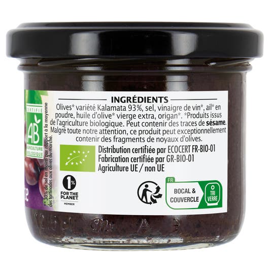 Eau Thermale Jonzac Tartinade Olive Violette - Bio