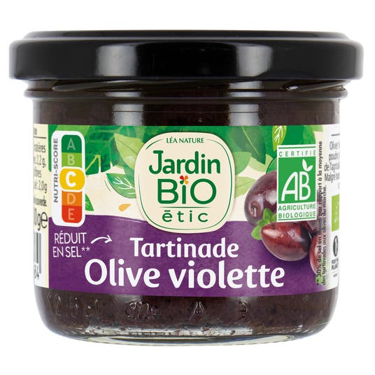 eau thermale jonzac Tartinade Olive Violette - bio