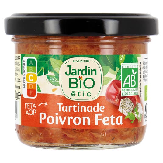 eau thermale jonzac Tartinade Poivron Féta - bio