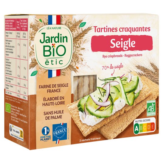 Eau Thermale Jonzac Tartines Craquantes Seigle-bio