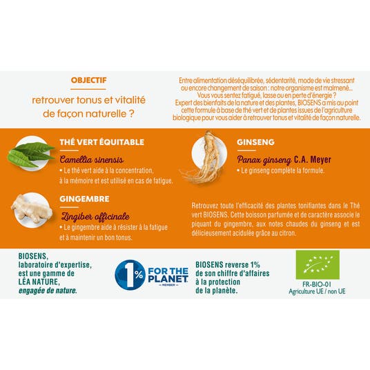 Eau Thermale Jonzac Thé Energy Booster