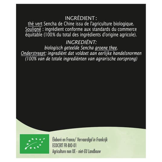 Eau Thermale Jonzac Thé Vert Equitable Sencha - Bio