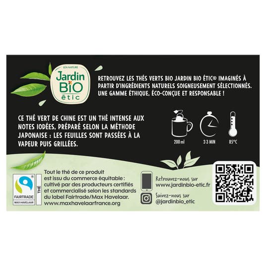 Eau Thermale Jonzac Thé Vert Equitable Sencha - Bio