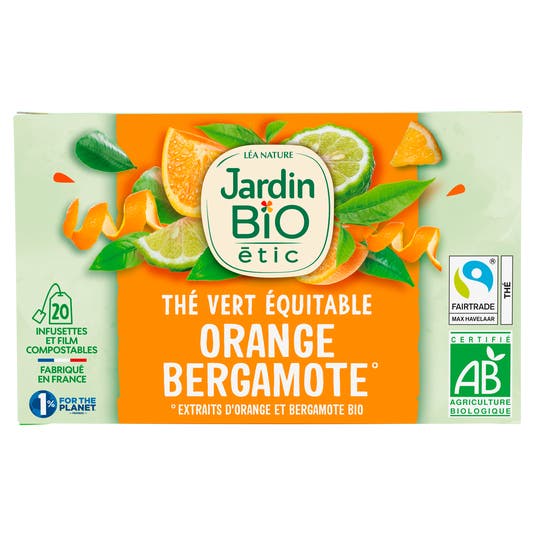 Eau Thermale Jonzac Thé Vert Orange Bergamote - Bio