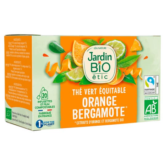 Eau Thermale Jonzac Thé Vert Orange Bergamote - Bio
