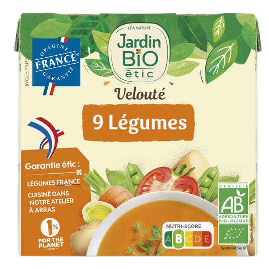 eau thermale jonzac Velouté 9 Légumes 2 x 33 cl
