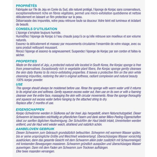 Eau Thermale Jonzac Eponge De Konjac Eau Thermale De Jonzac