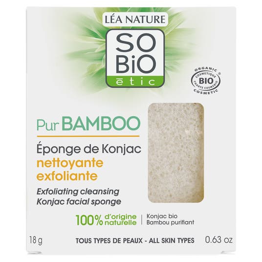 eau thermale jonzac Eponge de Konjac nettoyante exfoliante