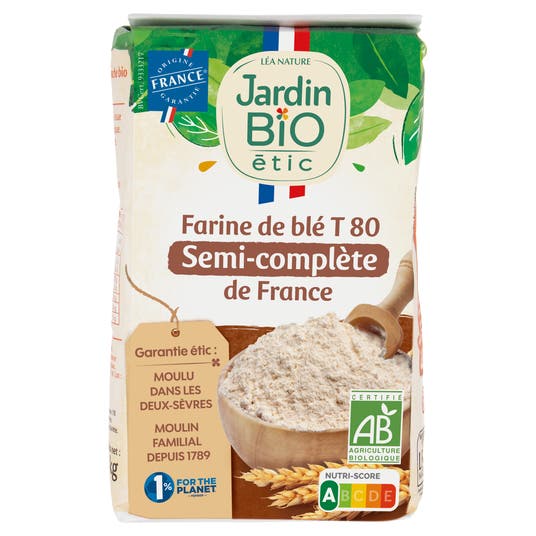 Eau Thermale Jonzac Farine De Blé Semi Complète T80 - Bio