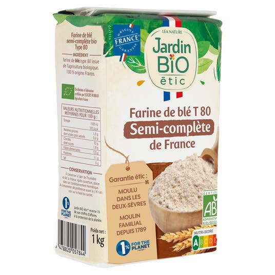 Eau Thermale Jonzac Farine De Blé Semi Complète T80 - Bio