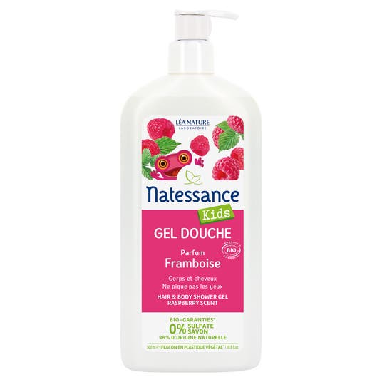 eau thermale jonzac Gel douche corps et cheveux Framboise bio