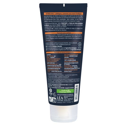 Eau Thermale Jonzac Gel Douche Men 3 En 1 Cèdre Bio