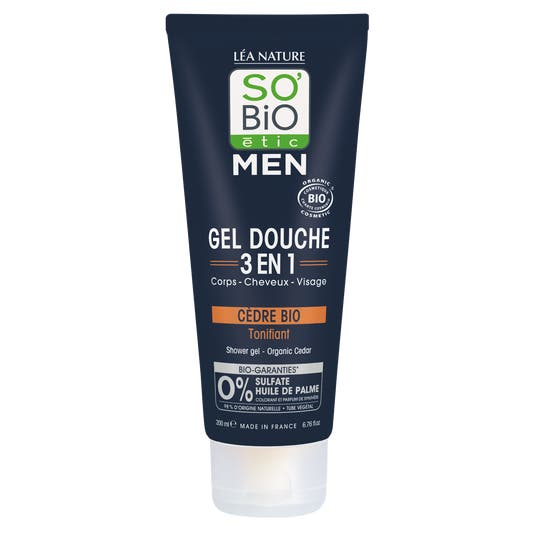 eau thermale jonzac Gel douche Men 3 en 1 Cèdre Bio