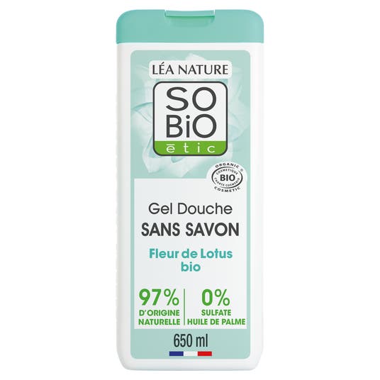 eau thermale jonzac Gel Douche sans savon à la Fleur de lotus Bio
