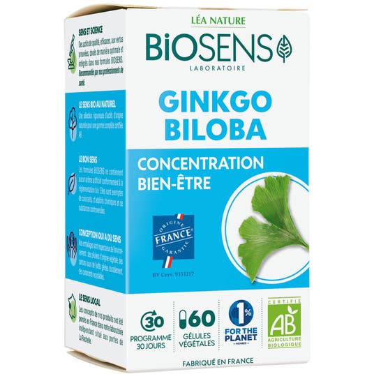 Eau Thermale Jonzac Gélule Ginkgo Biloba - Concentration Bien-être