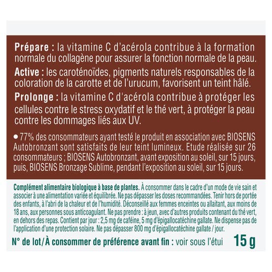 Eau Thermale Jonzac Gélule Végétale Bronzage Sublime - Bio