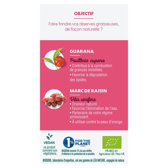 Eau Thermale Jonzac Gélule Végétale Brûle-graisse - Bio