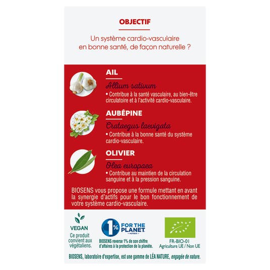 Eau Thermale Jonzac Gélule Végétale Cardio Bien-Etre - Aubépine Ail Olivier - Bio