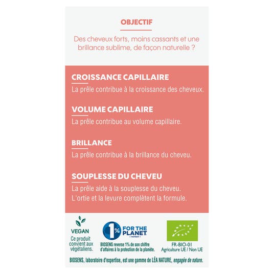 Eau Thermale Jonzac Gélule Végétale Chevelure Divine - Bio