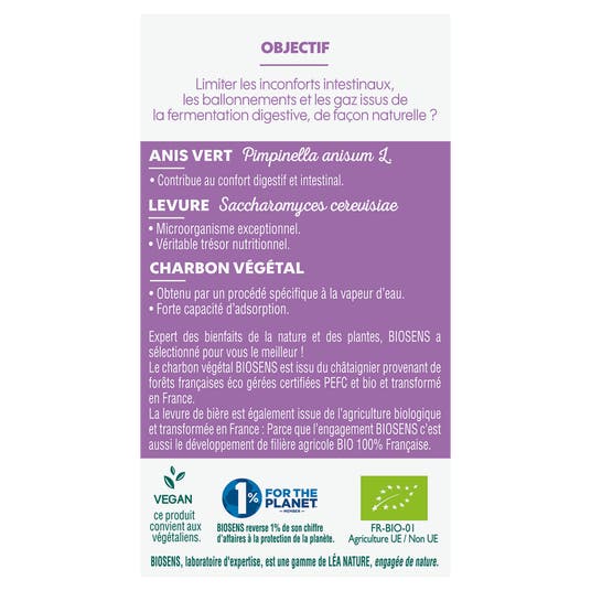 Eau Thermale Jonzac Gélule Végétale Confort Intestinale - Bio