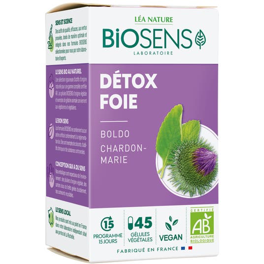 Eau Thermale Jonzac Gélule Végétale Détox Foie - Boldo Chardon Marie - Bio