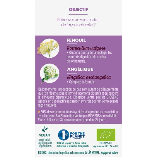 Eau Thermale Jonzac Gélule Végétale Digestion Ventre Plat - Angélique Fenouil - Bio