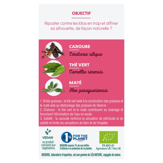 Eau Thermale Jonzac Gélule Végétale Minceur 3 Actions - Bio