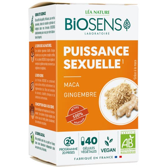 Eau Thermale Jonzac Gélule Végétale Puissance Sexuelle - Bio