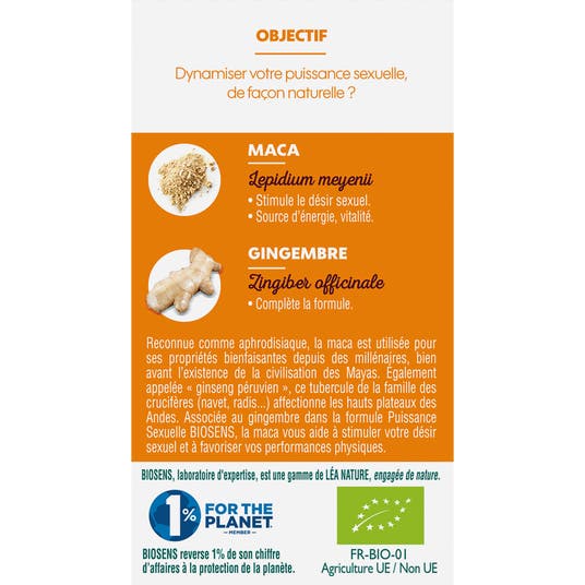 Eau Thermale Jonzac Gélule Végétale Puissance Sexuelle - Bio