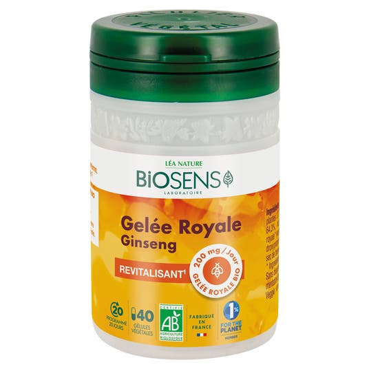 eau thermale jonzac Gélule végétale Revitalisant Gingseng - Gelée Royale - bio