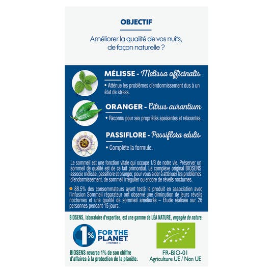 Eau Thermale Jonzac Gélule Végétale Sommeil Sérénité - Mélisse Oranger Passiflore - Bio