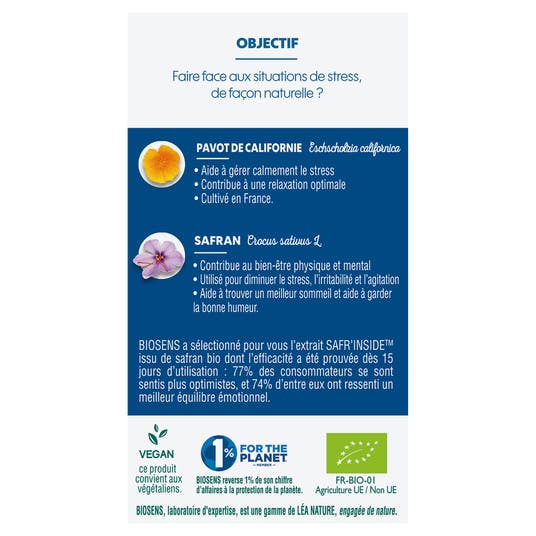 Eau Thermale Jonzac Gélule Végétale Stress Control® - Bio