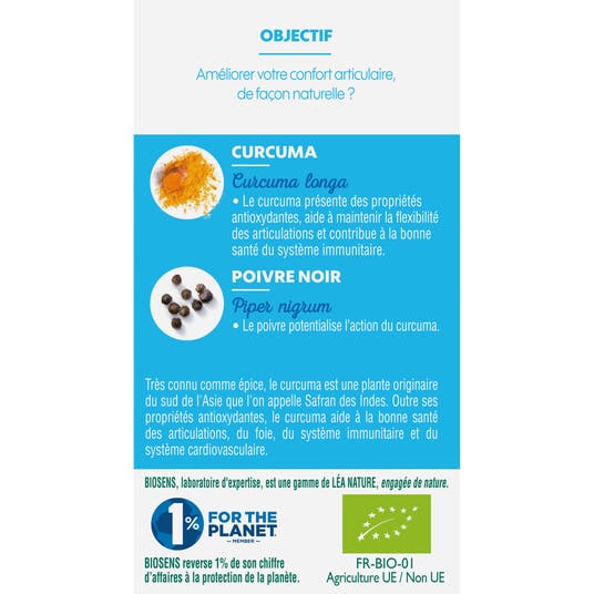 Eau Thermale Jonzac Gélule Végétale Super Curcuma - Antioxydant Articulaire - Bio