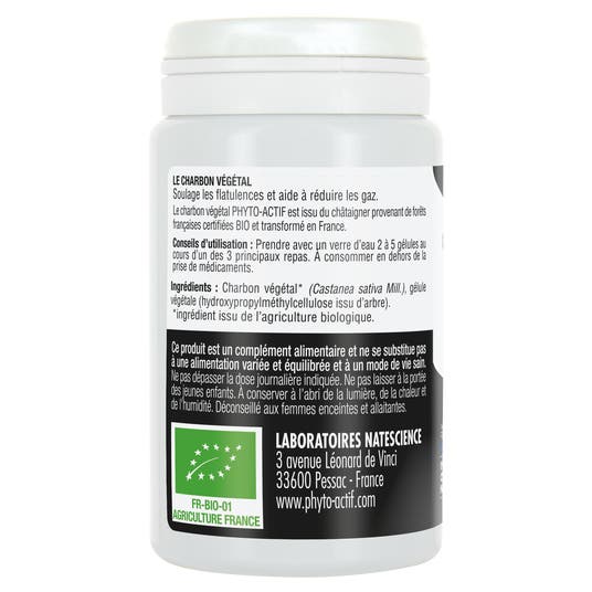 Eau Thermale Jonzac Gélules Charbon Végétal Activé Bio