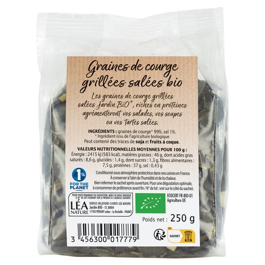 Eau Thermale Jonzac Graines De Courge Grillées Salées - Bio