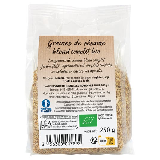 Eau Thermale Jonzac Graines De Sésame Blond Complet - Bio