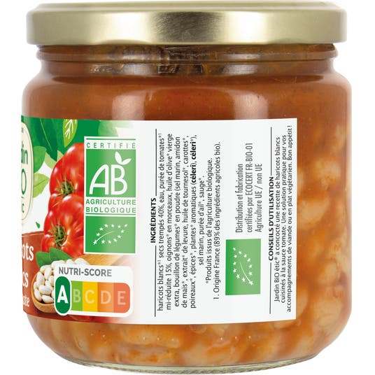 Eau Thermale Jonzac Haricots Blancs à La Tomate - Bio