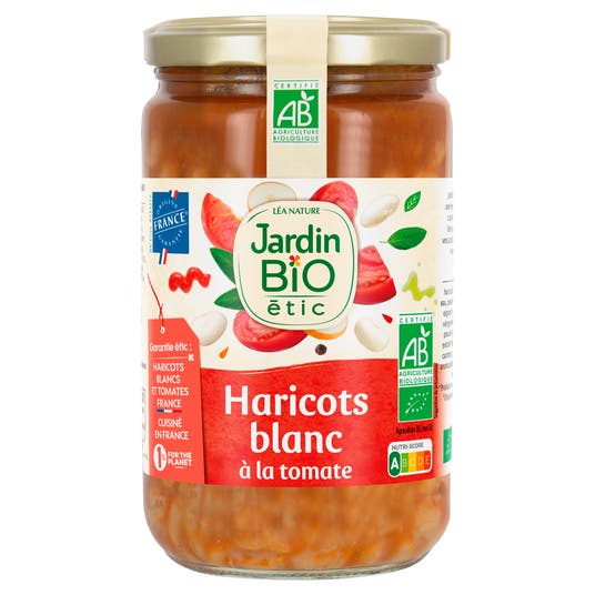 eau thermale jonzac Haricots Blancs cuisinés à la tomate - bio