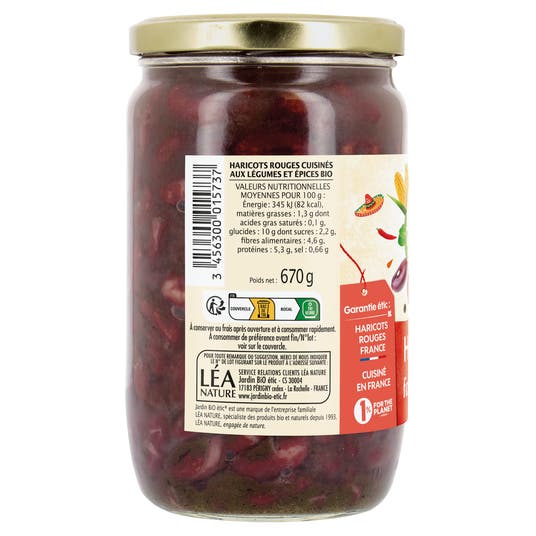 Eau Thermale Jonzac Haricots Rouges Cuisinés Aux Légumes Et épices Bio