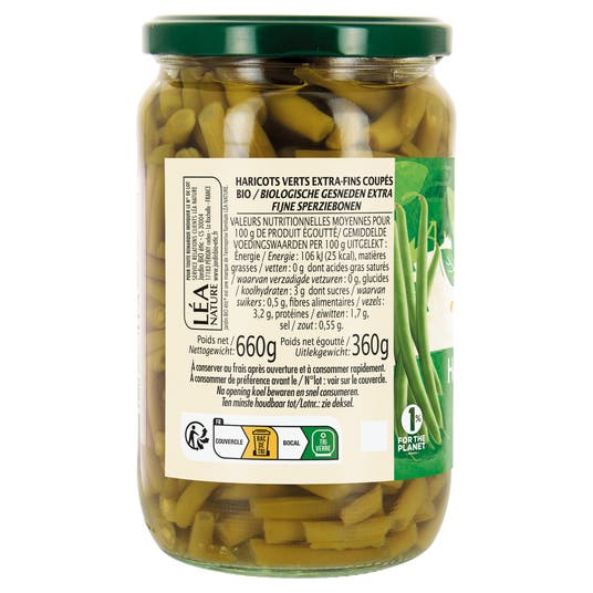Eau Thermale Jonzac Haricots Verts Extra-fins Coupés - Bio