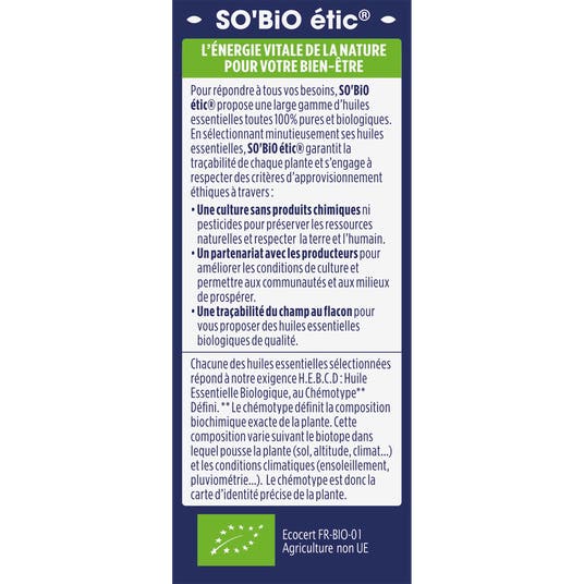 Eau Thermale Jonzac Huile Essentielle Citronnelle Bio