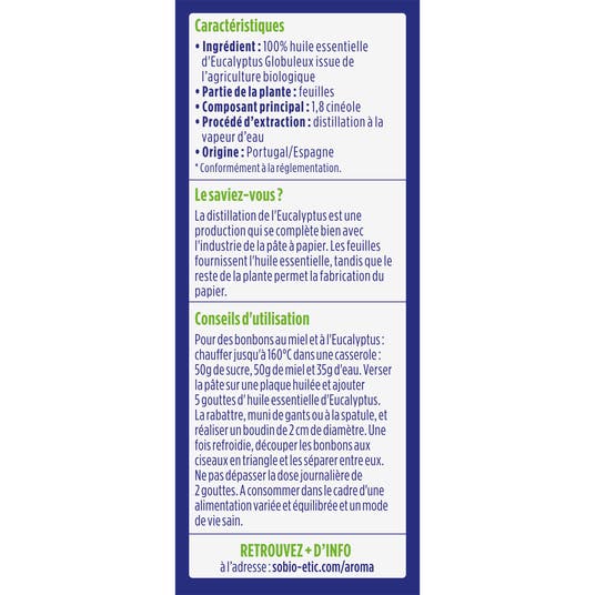 Eau Thermale Jonzac Huile Essentielle Eucalyptus Bio