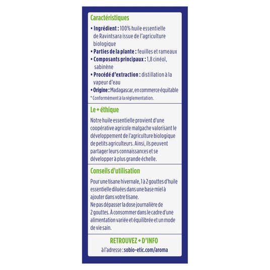 Eau Thermale Jonzac Huile Essentielle Ravintsara Bio