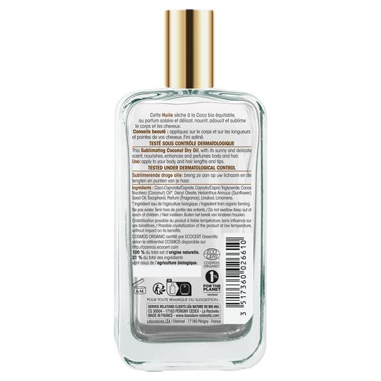 Eau Thermale Jonzac Huile Sèche Sublimante Coco Bio