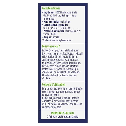 Eau Thermale Jonzac Huiles Essentielles Arbre à Thé Bio