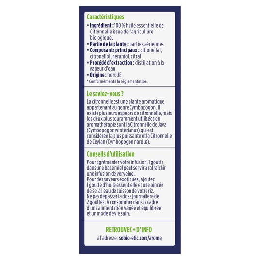 Eau Thermale Jonzac Huiles Essentielles Citronnelle De Java
