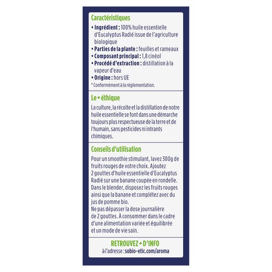 Eau Thermale Jonzac Huiles Essentielles Eucalyptus Radie Bio