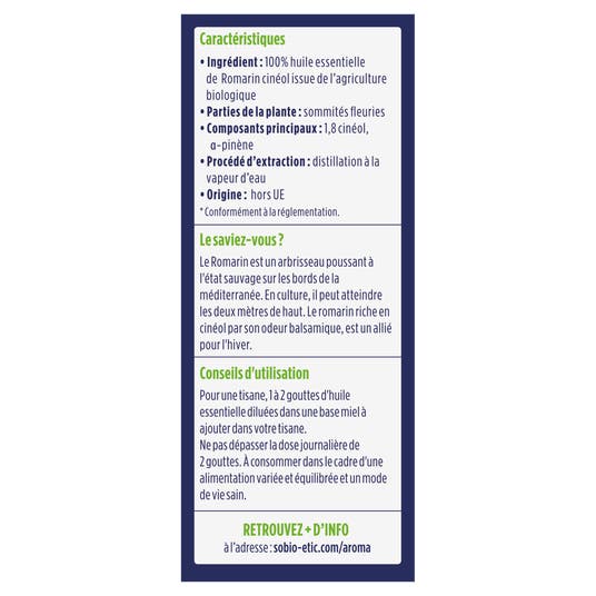 Eau Thermale Jonzac Huiles Essentielles Romarin Bio