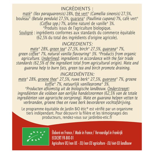 Eau Thermale Jonzac Infusion Brûleur De Graisses - Bio