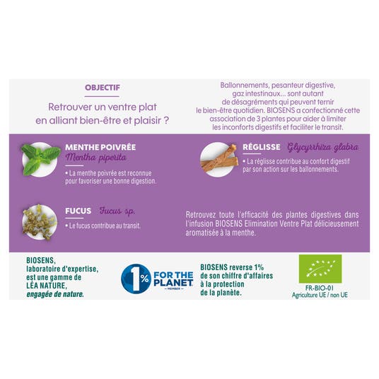 Eau Thermale Jonzac Infusion Elimination Ventre Plat - Bio